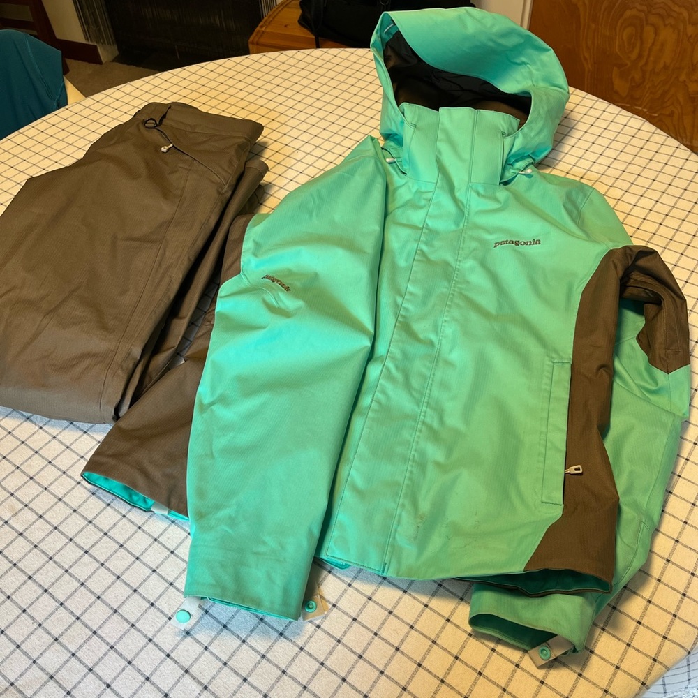 Patagonia Women’s Insulated Jacket and Ski Pants